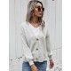 Drop Shoulder Lantern Sleeve Cardigan